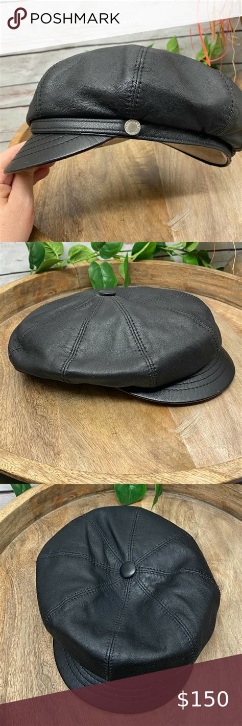 burberry mens newsboy hat|Burberry London Leather Newsboy Cap .